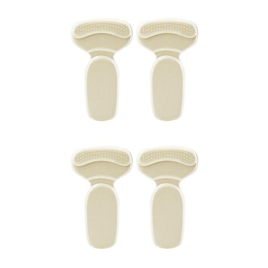 2 Pairs Breathable Heel Liner T-Shaped Heel Grips for Shoes Anti-Slip Cushion Pads for Loose Shoes Blister Prevention Size Adjuster for Heels