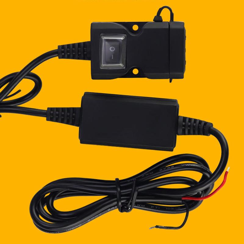 

1Pcs Motocycle Dual Usb Charger Adapter Rearview Mirror Waterproof Power Supply Socket onesize