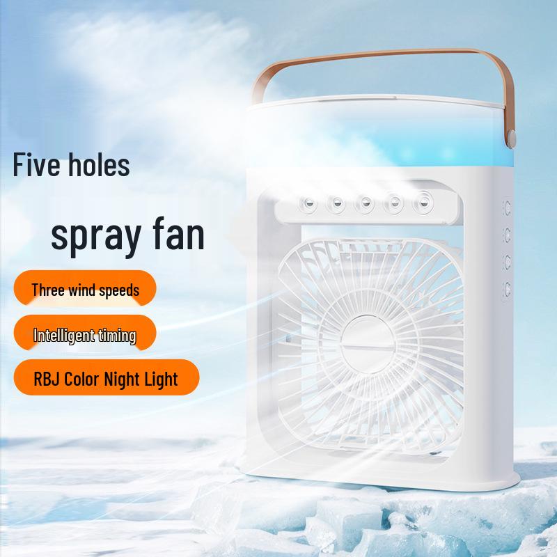 Mini Portable Desktop Humidifier: Atomizing Electric Spray Fan for Cool Air