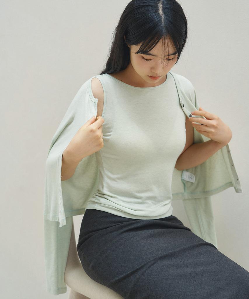 DIGUE Tencel Basic Sleeveless T (Mint)