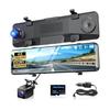 Drive Recorder, Mirror Type [2026 Innovative Model, 4K HD Image Quality, 12-inch Large Screen] Drive Recorder, Front and Rear Cameras, WDR & HDR,