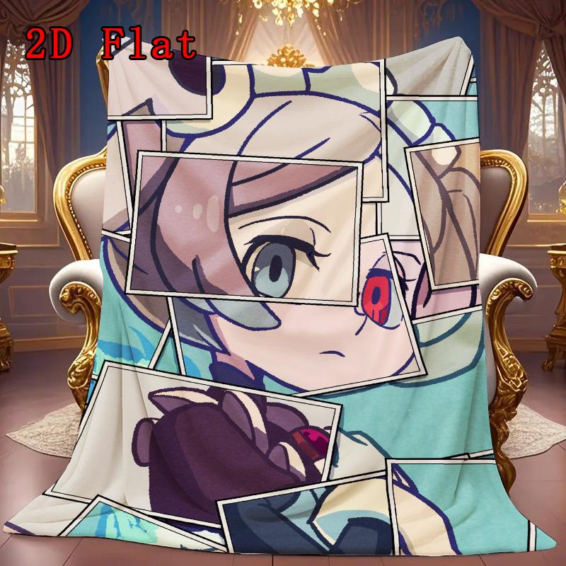 Marie Skullgirls 2D Flat Pattern Flannel Blanket High Quality All Seasons Warmth and Comfort Perfect for Christmas Gifts.DMT0925386