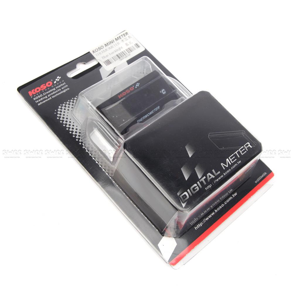 KOSO Motorcycle Water Temperature Gauge for Jinzhan BWS Thunder and Nmax155 - Thin Profile, Modified Design