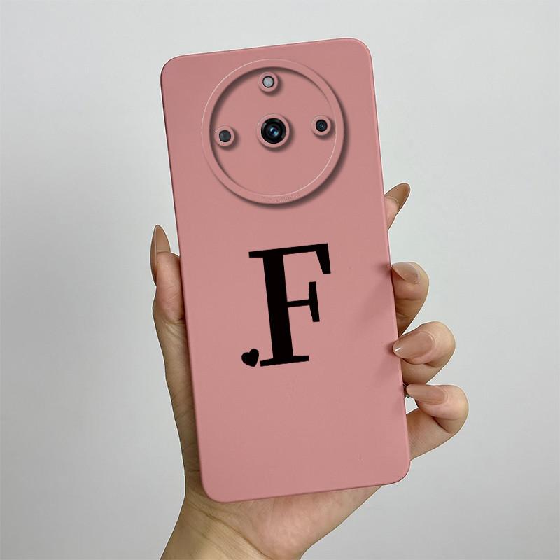 For Realme 11 Pro Case Realme 11 Pro + Plus Phone Case RMX3771 RMX3740 RMX3741 Cover Cute Initial Letters Skin Soft Matte Cover