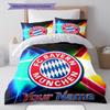 FC Bayern Munchen Custom Name Pattern Bedding,Quilt Set Quilt Cover Pillowcase Home Birthday Gift(1 * duvet cover + 2 * pillowcase, without core)