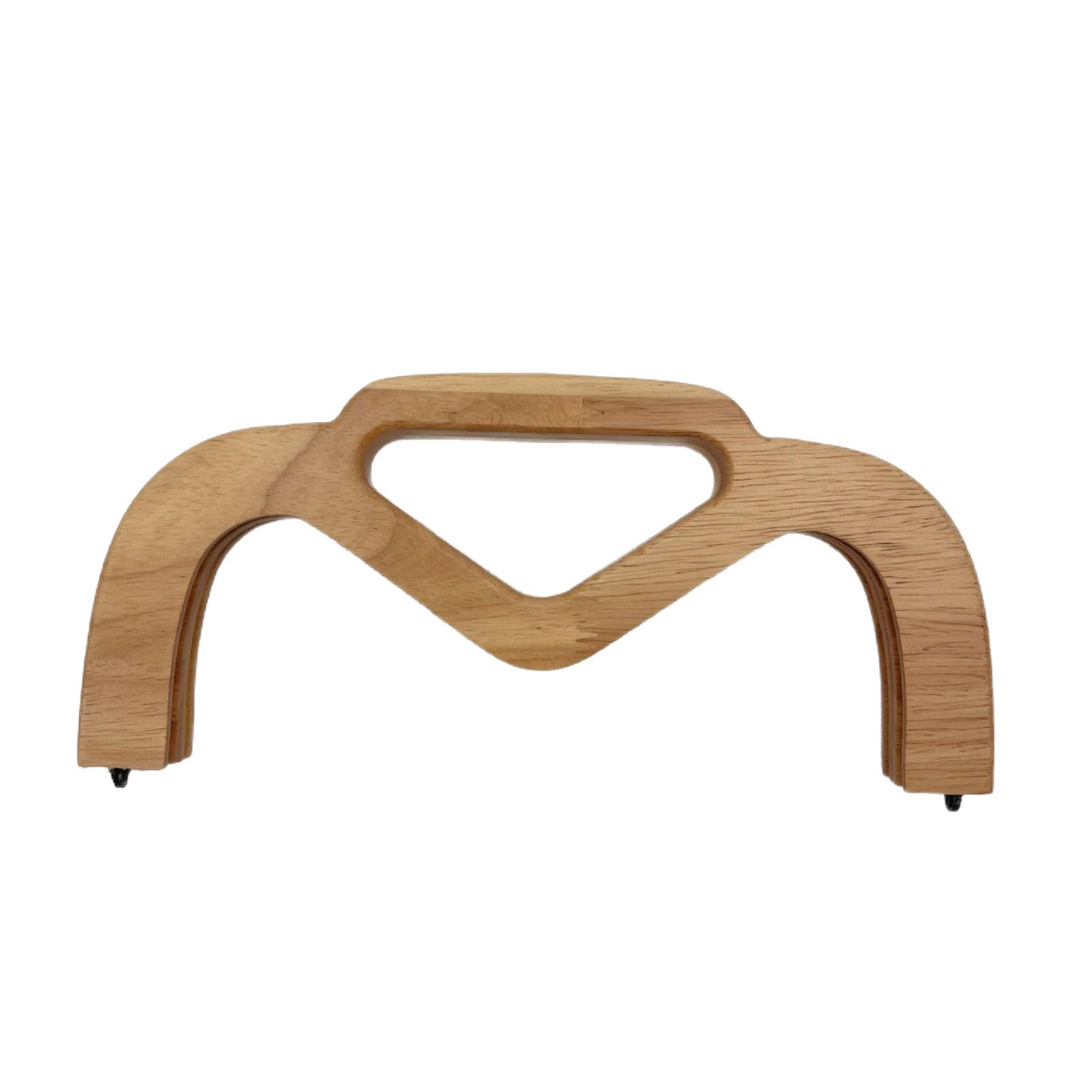 

DIY Handmade Bag with D-Shaped Solid Wood Handle and Clasp