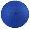mabu Parasol Umbrella for Women Men Unisex 60cm 24 Ribs Lapis Navy Blue Long Umbrella Umbrella UV Protection Light Blocking Umbrella for Sun and Rain
