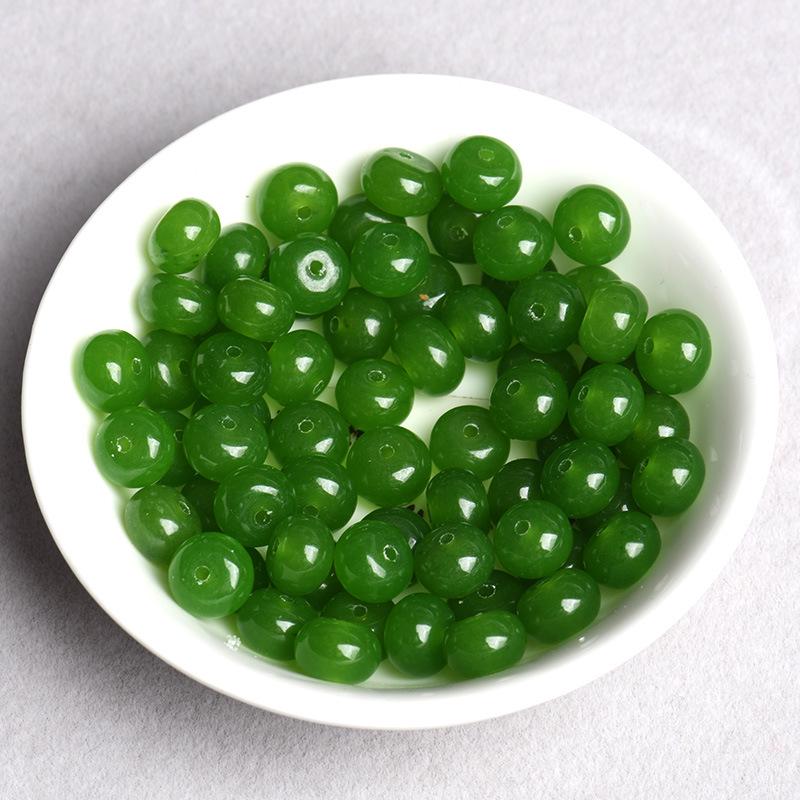 Multicolor Chalcedony and Jasper Disc Spacer Beads - DIY Handmade Jewelry Accessories, Grape Lavender, Free Thread Included