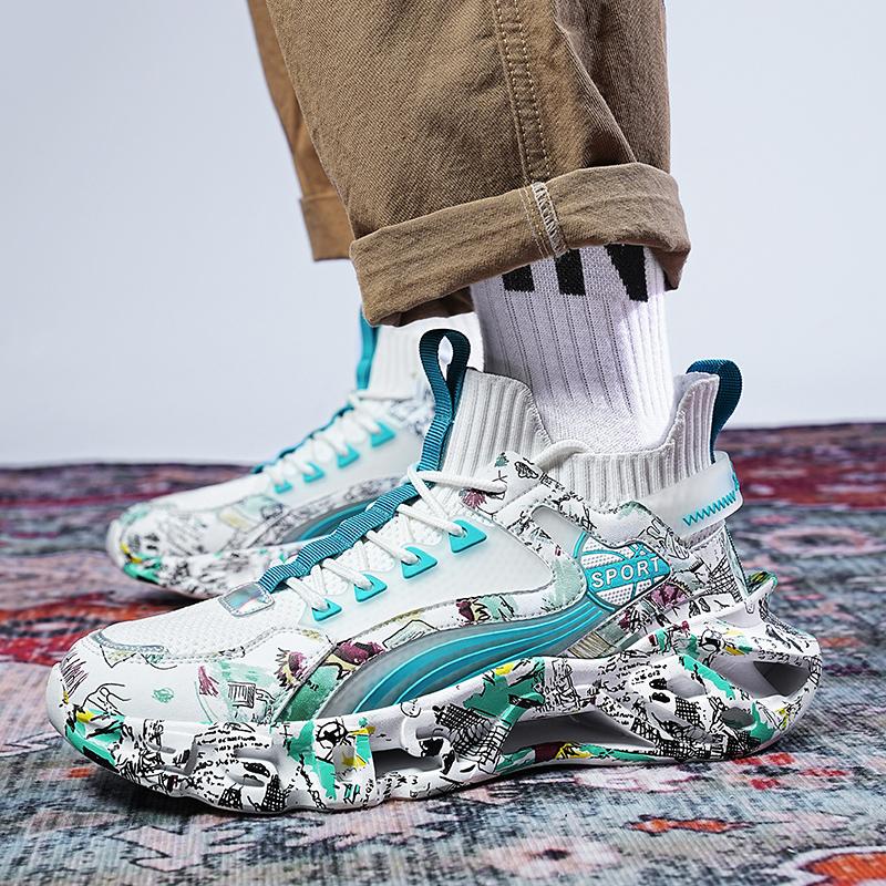 Scarpe da ginnastica da uomo estive Shark Blade Mesh traspirante ammortizzante scarpe da basket 36-46