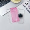 For iPhone 17 Pro Max Case Ring Kickstand PC+TPU Translucent Phone Back Cover