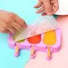 Silicone World 8/4/3 Hole Silicone Mold Silicone Ice Cream Mold Popsicle Molds DIY Ice Cream Mould Ice Pop Maker Mould Ice Tray