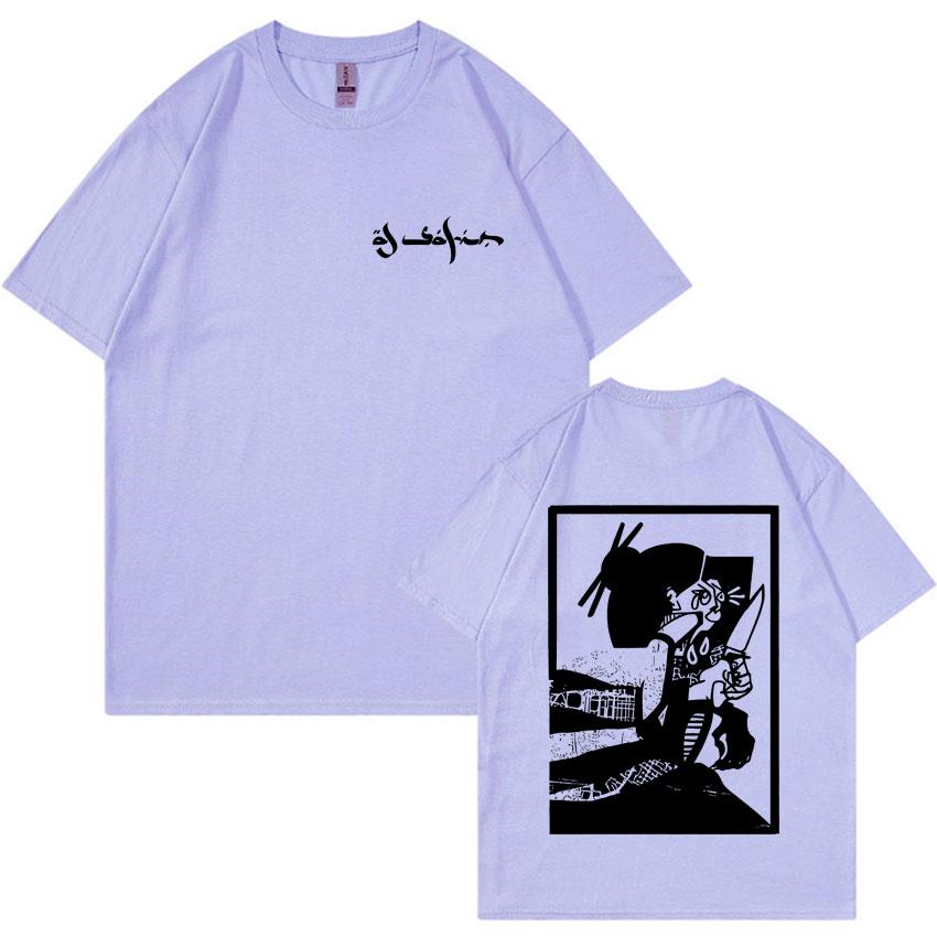 2025 Rapper Al Safir 2025 Trendy Graphic Tshrit Unisexs Oversized Short Sleeve Hip Hop Tide Tshirts Casual Style Y2K Cozy T Shirt U