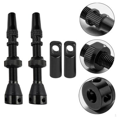 2 Pieces Presta Valve Stem Bike Tubeless Lightweight Cycling Accessories Aluminum
