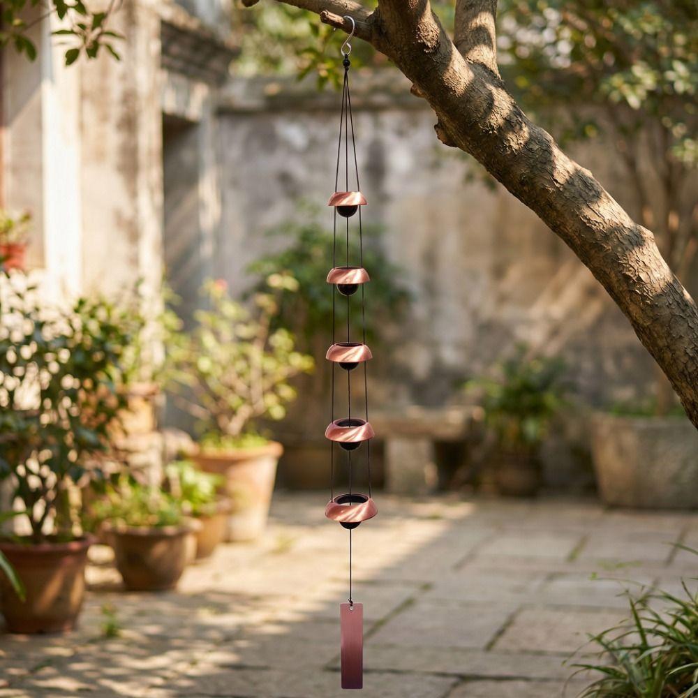 Crisp Sound Temple Wind Bell 3/5 Layer Wishing Wind Chime  Balconies