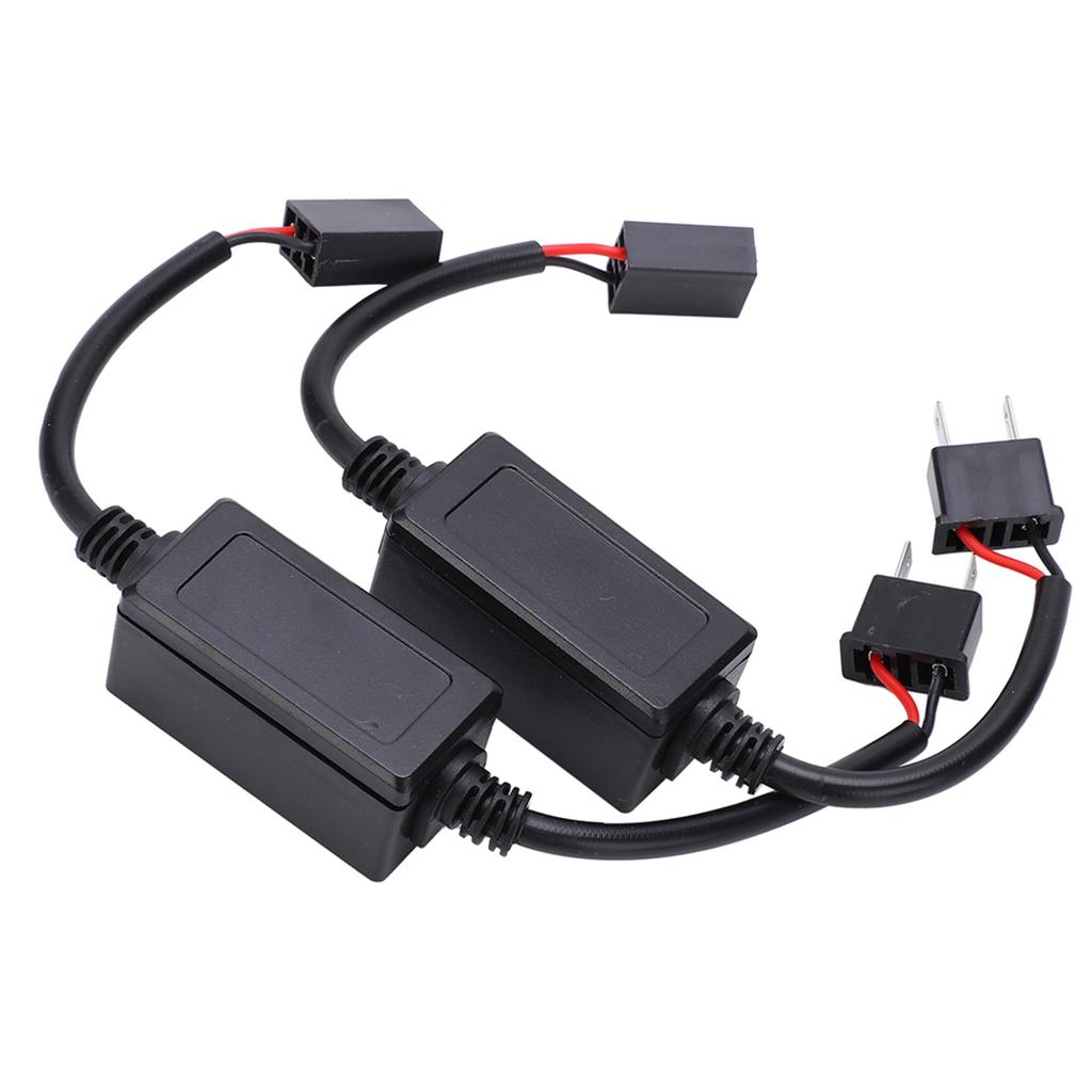 2Pcs LED Decoder AntiFlicker Car Dashboard Error Code Fault Canceller for H7 DC 9V16V