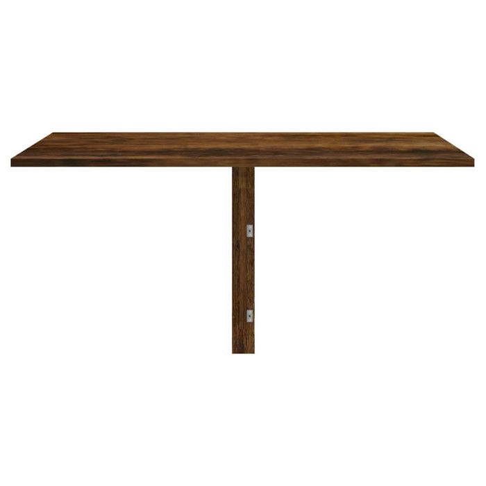 Table murale pliable Chêne fumé 100x60x56 cm Bois d ingénierie
