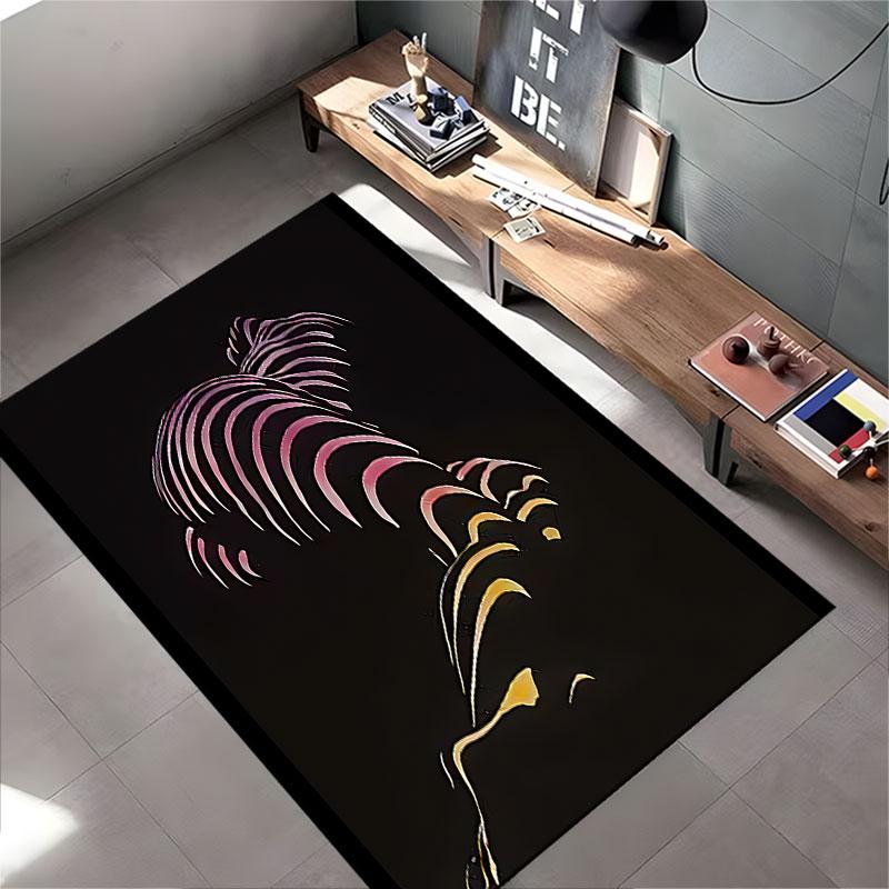 Abstract Gradient Striped Art Suitable As a Non-slip Mat for the Living Room or Bedroom Sofa