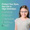 Intellilens Wayfarer Kids Computer Glasses for Eye Protection | Zero Power& Blue Light Filter Glasses | Blue Cut Lenses for Boys and Girls