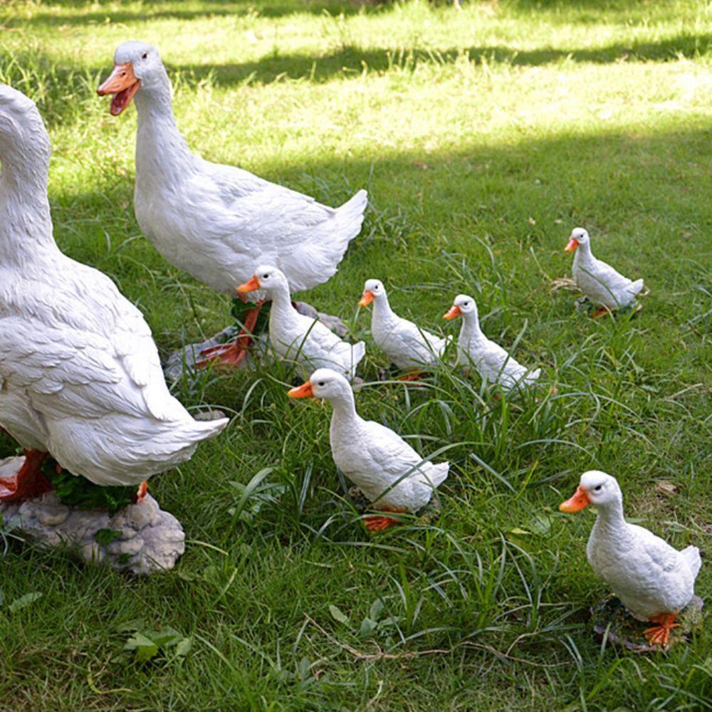 Quality For Outdoor Large LIfelike Duck Statue Resin Crafts Garden Decor Park Landscape Duck Model