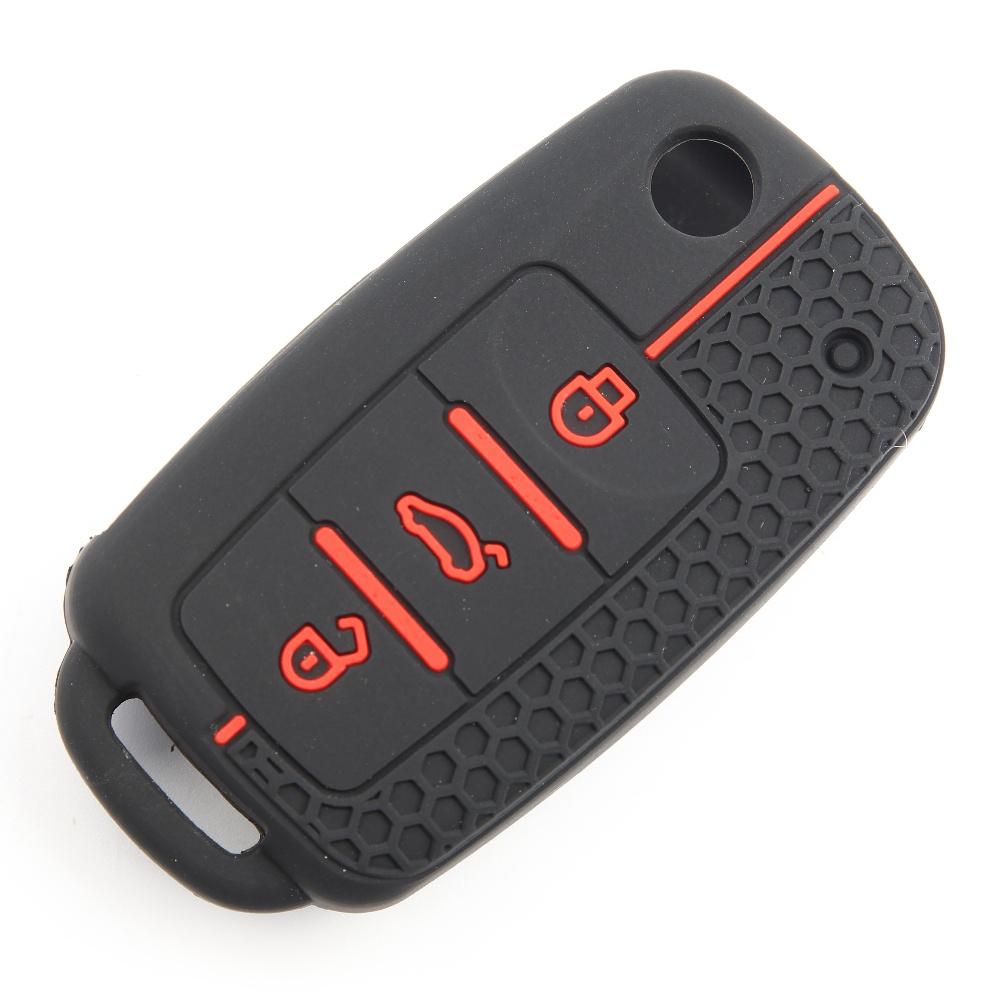 Key Fob Cover for VW Golf Jetta POLO Octavia Yeti Superb Rapid Leon Anti-Scratch Guard Shockproof Protection Soft Grip Texture Responsive Button Touch