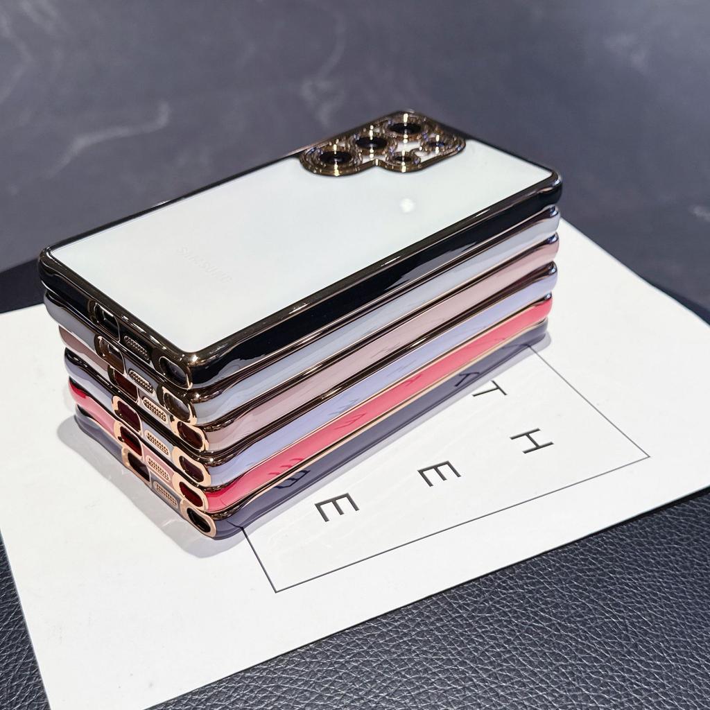 Electroplated two-color transparent acrylic Samsung S11ultra mobile phone case A11 four-corner anti-drop A11 protective case