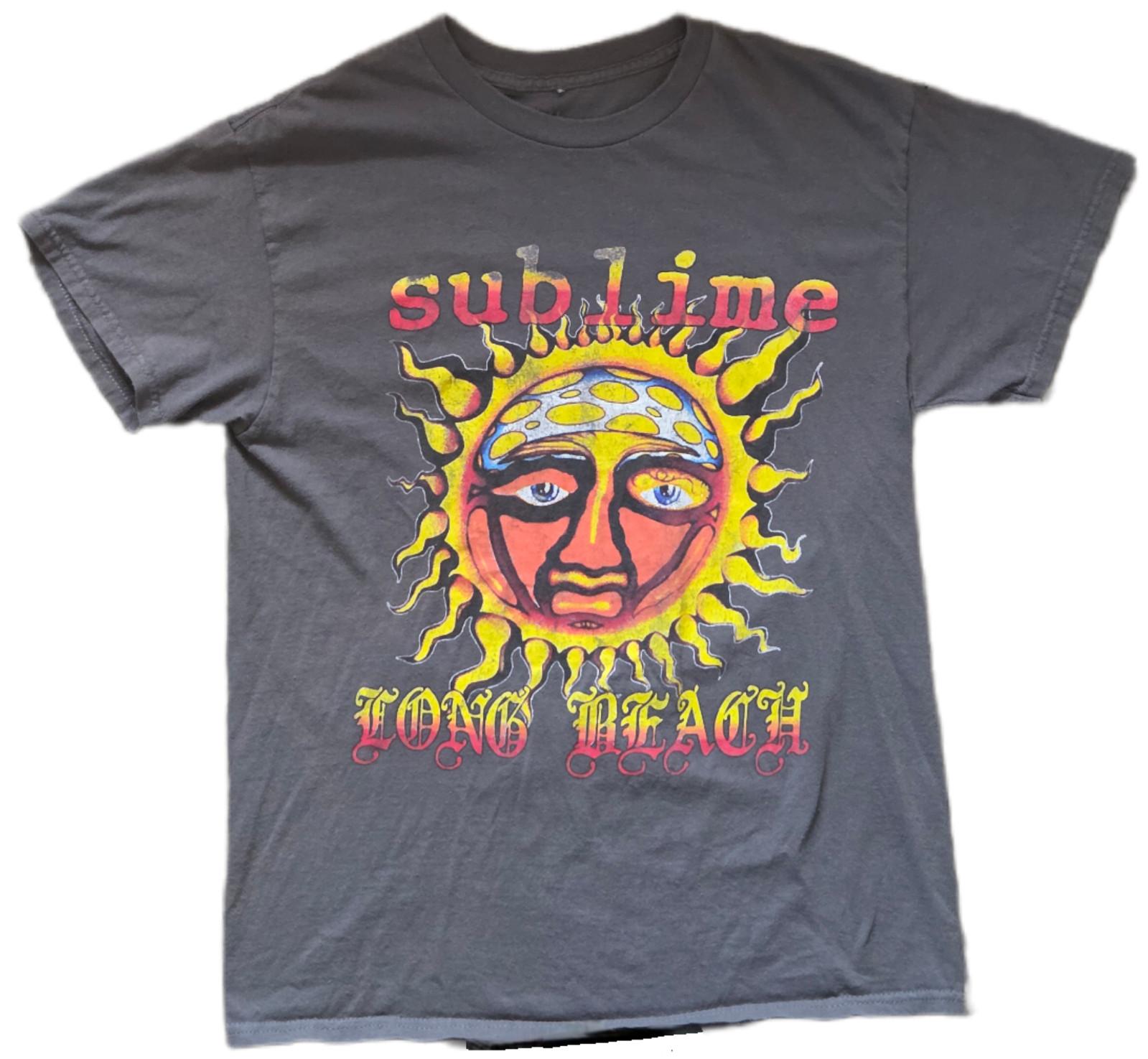 Sublime Band T Shirt Mens Medium Vintage Style Sun Graphic 90s Y2K Rock Ska Unisex T-Shirt S