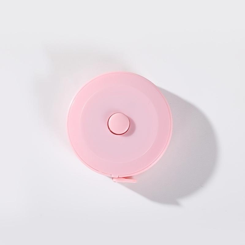 

[Легко читаемая рулетка] 60-дюймовая легко читаемая измерительная лента для измерений тела | Тканевая измерительная лента, имперская/метрическая шкала, выдвижная кнопка 4pcs розовый