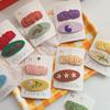 Cute Children Hair Pins Matte Cartoon Fruit Plant Fabric Embroidery BB Hair Clips for Girl Korea Simple Fashion Hair Accessories