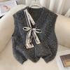 Women's Wool Blend V-Neck Knitted Vest