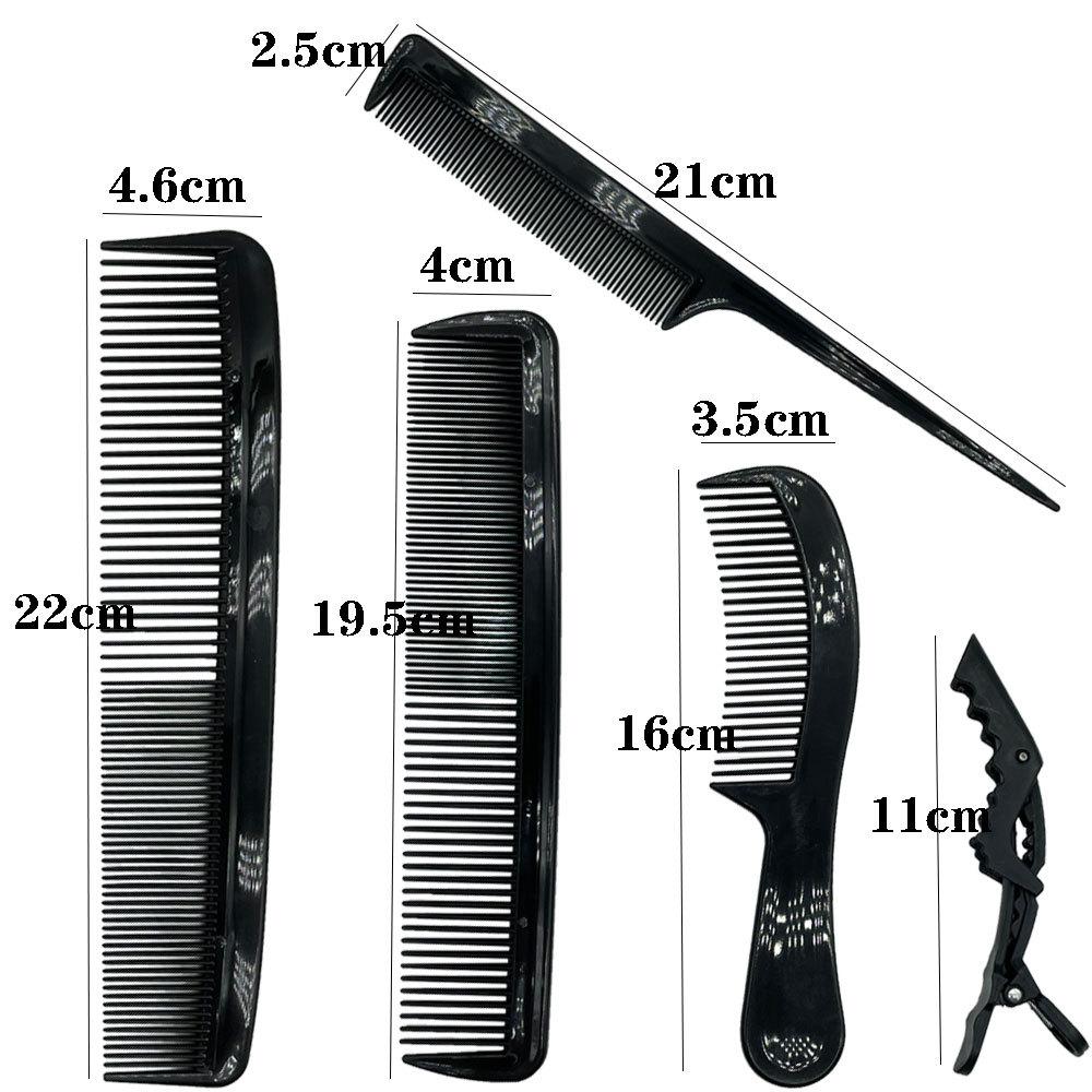 4-7pcs Hairdressing Combs Hair Clips Set Hairdresser Hair Cutting Comb Flat Texture Comb Curly Barber Combs Salon Styling Tools