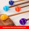 Handmade Singing Bowl Mallet Nepal Wool Felt Therapy Accessory Professional Sound Healing Tool