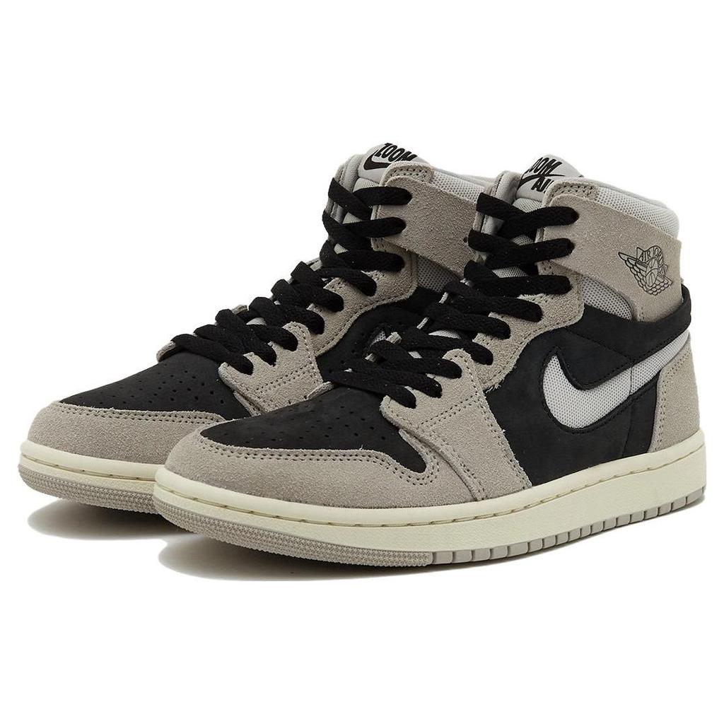 Air Jordan 1 High Zoom Comfort 2 Light Iron Ore Women Sneakers Grey Black Coconut-Milk DV1305-001