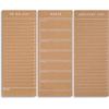 3 Vintage Magnetic Notepads (Meal Planner, To-Do List, & Grocery List Pad) – Large Fridge Notepad Comes With 50 Premium Kraft Paper Sheets Per Pad