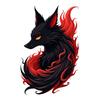 EARLFAMILY 13cm Japanese Fox Face Car Sticker Truck Window Motorcycle Helmet Accessories Decal