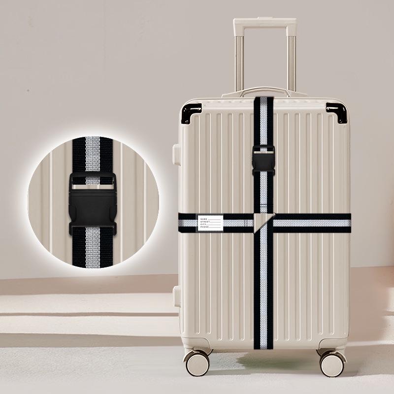 Luggage Strap: One-Word Cross Design, No Combination Lock