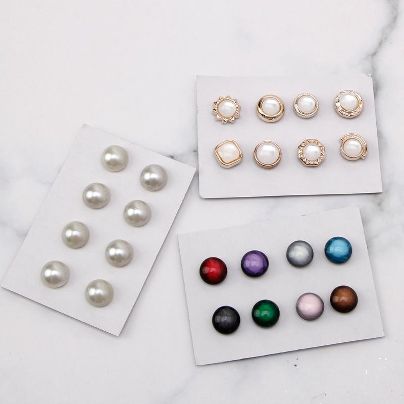 Hijab Brooch Magnet Clips No Hole Pins For Muslim Scarf Shawls for Head Wraps Headscarf Luxury Accessory for Women Ladie
