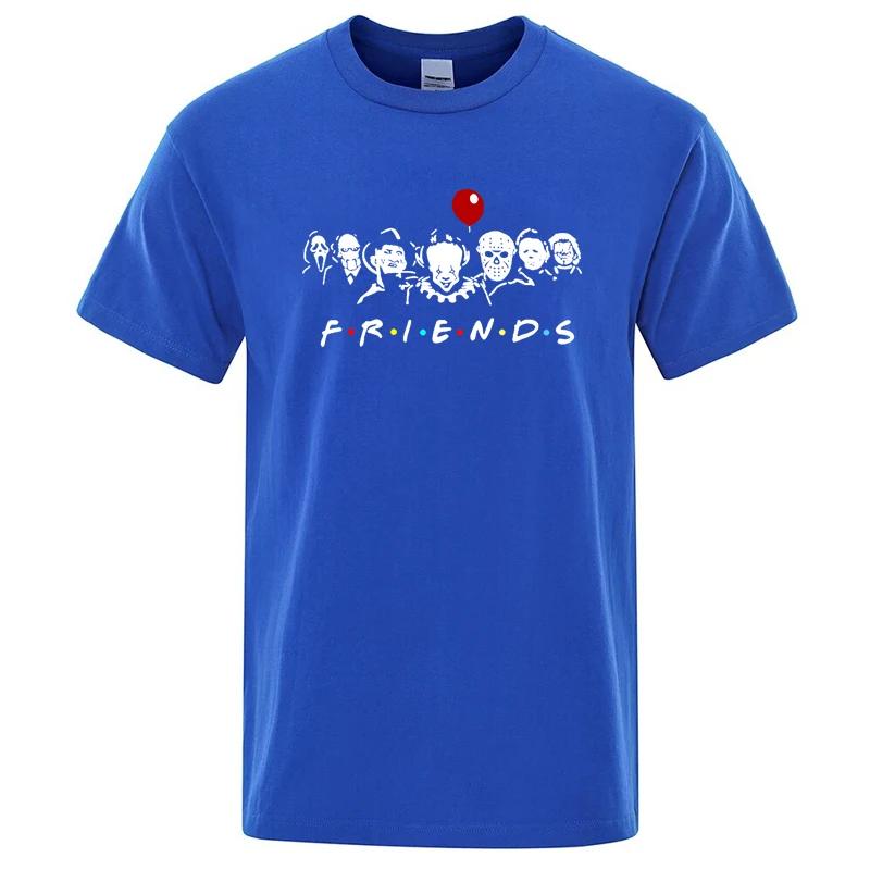 Mens High Quality Tshirt 100 Cotton Tshirt Funny Friends Print T Shirt Loose Summer Cool Oneck Men Tshirt Male Tops Tees