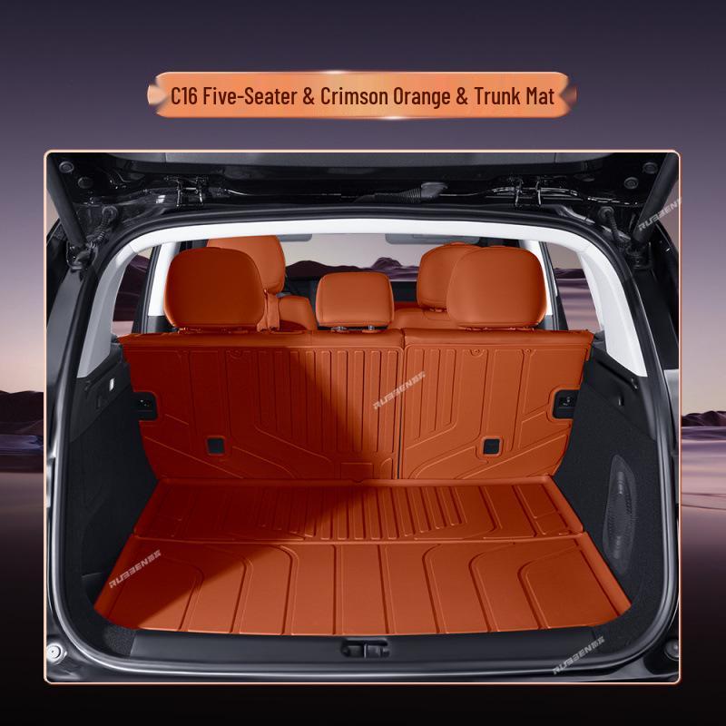 Leapmotor C16 Semi-Enclosed Trunk Mat: New Model Car Interior Carpet Tail Box Mat