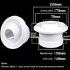 1Pcs Circular Air System Outlet Valve Adjustable White Spherical Nozzle Air Vent 75/100/150/200mm ABS Central Ventilation Outlet