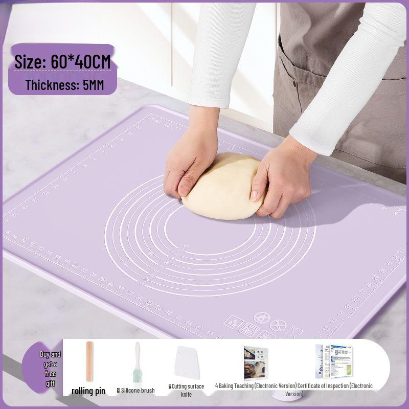 Large Silicone Kneading Mat - Food Grade, Thick, Multipurpose for Baking and Dough