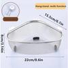 KitchenFood Catcher Strainer for Kitchen Waste Sink Triangle Tri-Holder Filter Sink Strainer Saddle Leftover Mesh Stainless Stee
