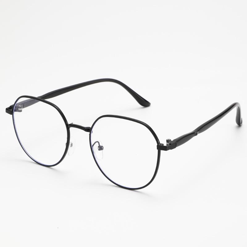 Retro Titanium Round Frame Glasses with Anti-Blue Light Lenses - Xiaohongshu Style for Influencers