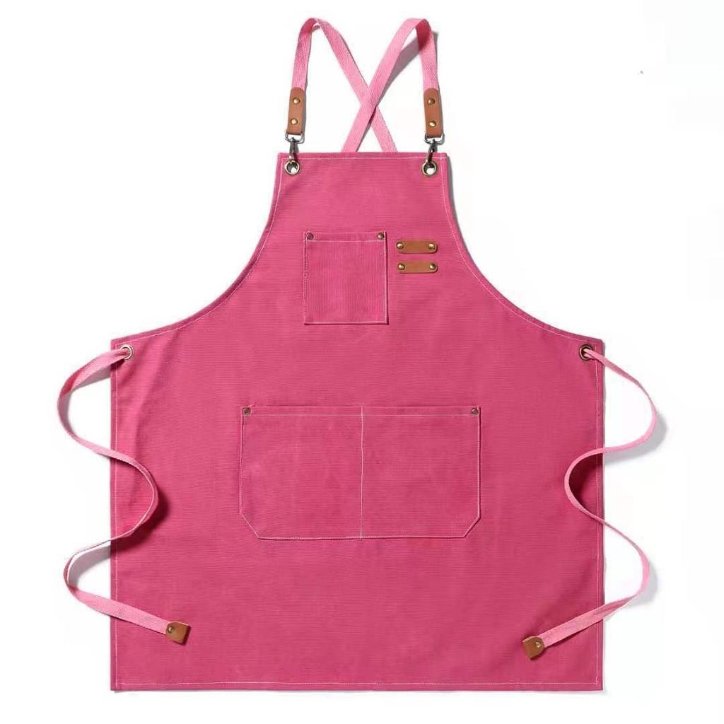 Thickened Cotton All Canvas Apron Coffee Barbershop Milk Tea Shop Home Kitchen
