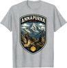 Annapurna Népal Voyage en Famille Randonnée Himalaya Vacances T-shirt