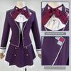 SCIONE Diabolik Lovers Anime Komori Yui Cosplay Costume School Uniform Embroidery Suit Vest Skirt Shirt  Bow Ties Halloween Cosplay Costume