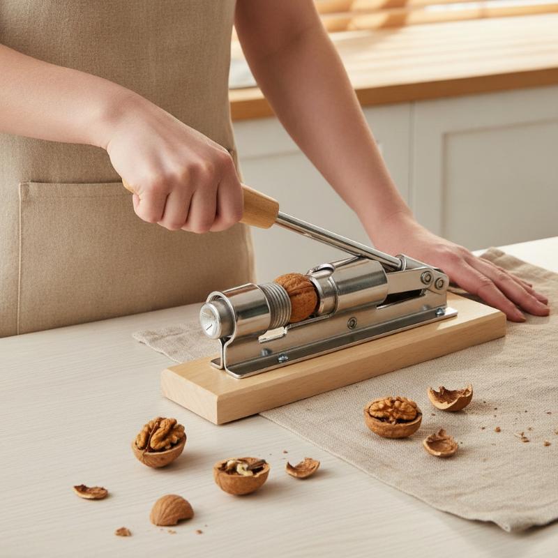 Manual Nut Cracker Stainless Steel Nut Opener Sheller For Pecan Filbert Walnut - Fast Clamp Mechanical Nutcracker