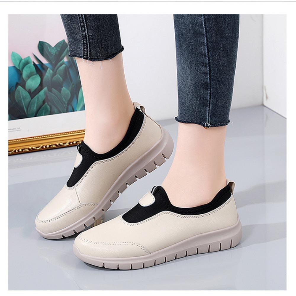 Chaussures de marche plates décontractées et de sport à un pied pour femmes