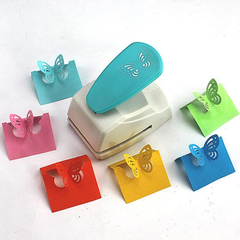Random Color Butterfly Scrapbook Punches Handmade Cutter Card Craft Calico Printing DIY Flower Paper Craft Punch Hole Puncher