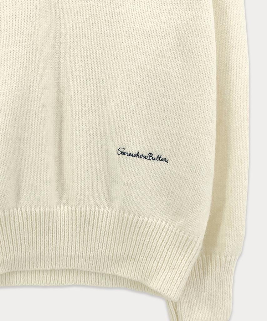 Sseomweeobeoteo Hazel Alpaca V-Neck Knit - Ivory