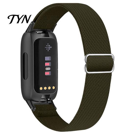 Cinturino per Orologio in Nylon Intrecciato, Elastico per Fitbit Inspire 3, Regolabile, Colorato, Traspirante, Sportivo, di Ricambio per Uomo Donna, Delicato sulla Pelle